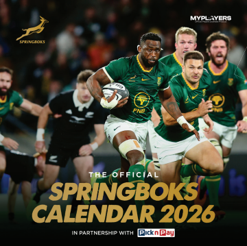 SPRINGBOK  CALENDAR 2026: The official Springbok 12-month wall calendar for 2026